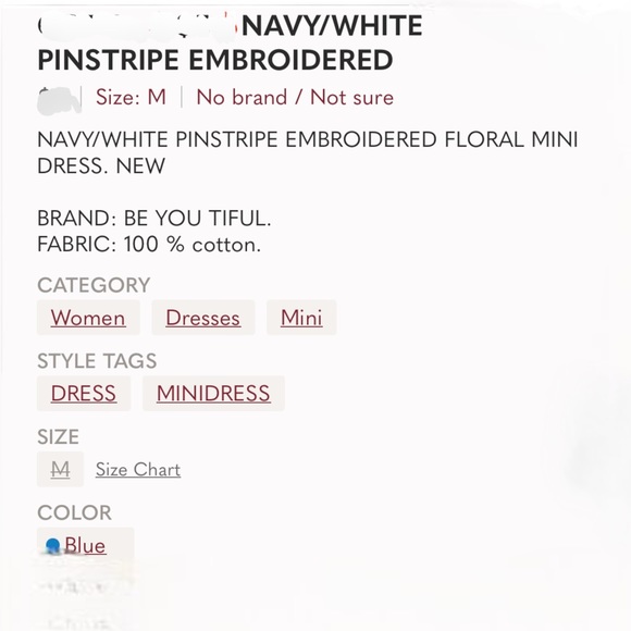 LOVELY PINSTRIPE MINI DRESS - Picture 9 of 9